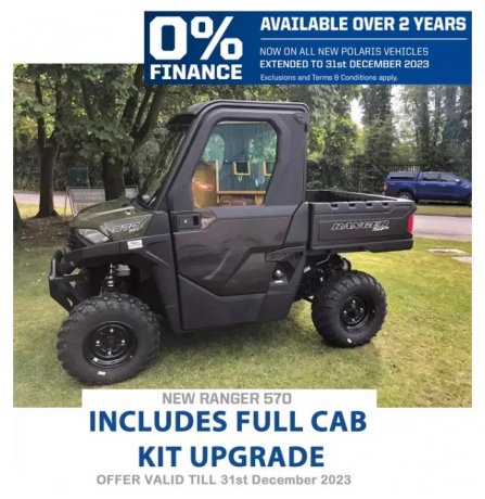 Polaris Ranger SP 570 EPS Mid-Size Sage Green (Tractor) with Full Cab Kit Upgrade
